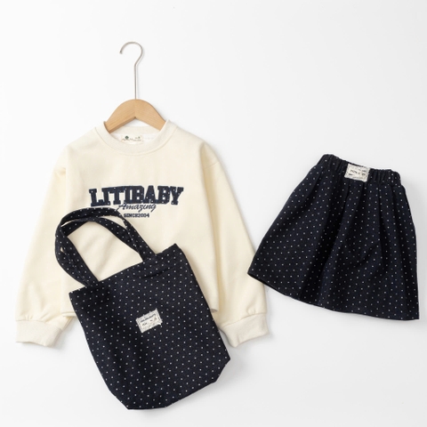 Bộ thời trang trẻ em - F07- nỉ chân váy 8/14 tuổi