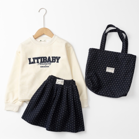 Bộ thời trang trẻ em - F07- nỉ chân váy 8/14 tuổi