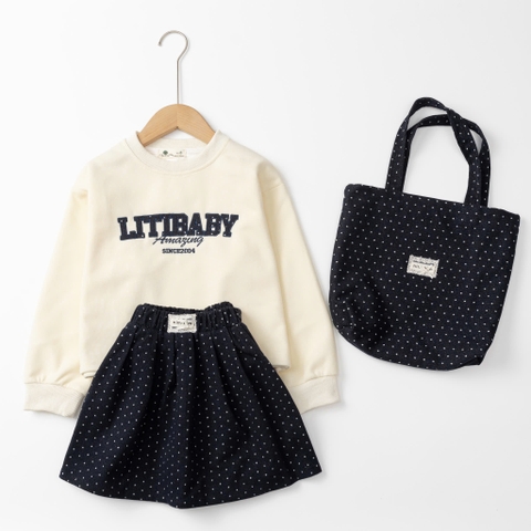 Bộ thời trang trẻ em - F07- nỉ chân váy 8/14 tuổi