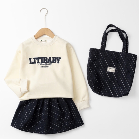 Bộ thời trang trẻ em - F07- nỉ chân váy 8/14 tuổi