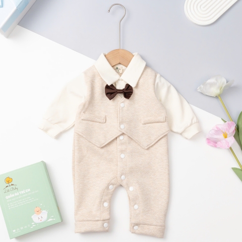 Bộ cotton trẻ em-bé trai ĐB002-body 6/24m