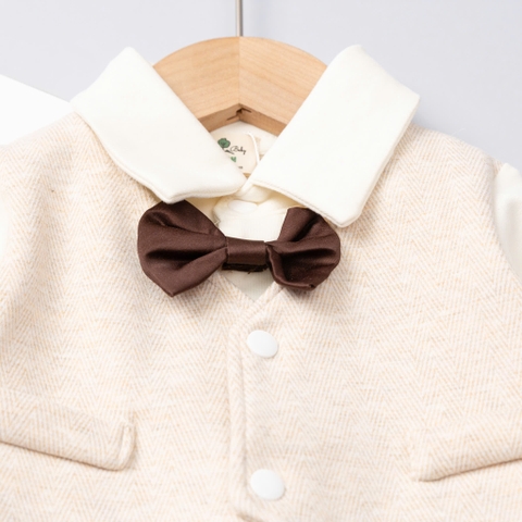 Bộ cotton trẻ em-bé trai ĐB002-body 6/24m