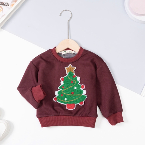 Áo thời trang trẻ em - ĐA06 2/12 Nỉ Noel