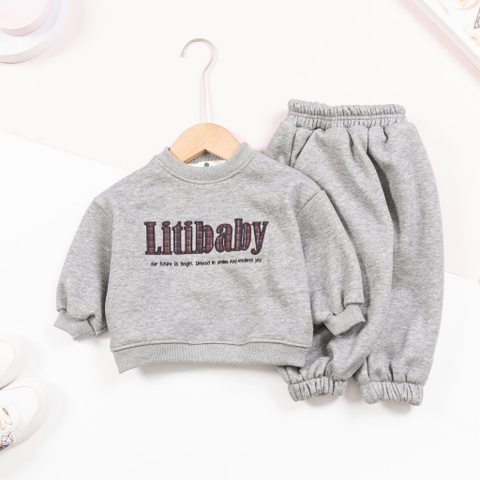 Bộ thời trang trẻ em - F04 2/7 thêu chó