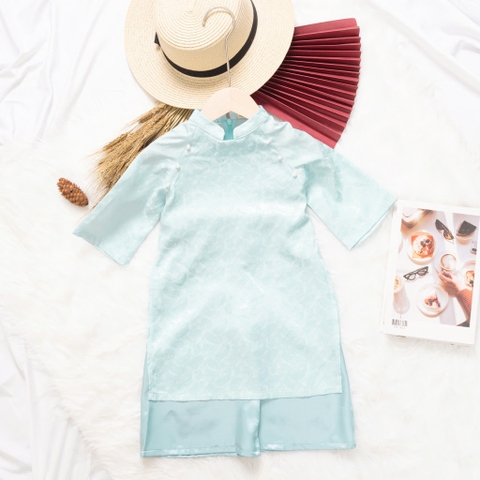 Áo dài trẻ em - AD02 2/12 - BG lụa