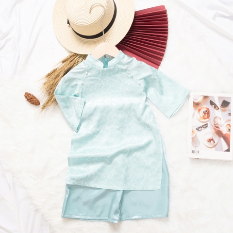 Áo dài trẻ em - AD02 2/12 - BG lụa