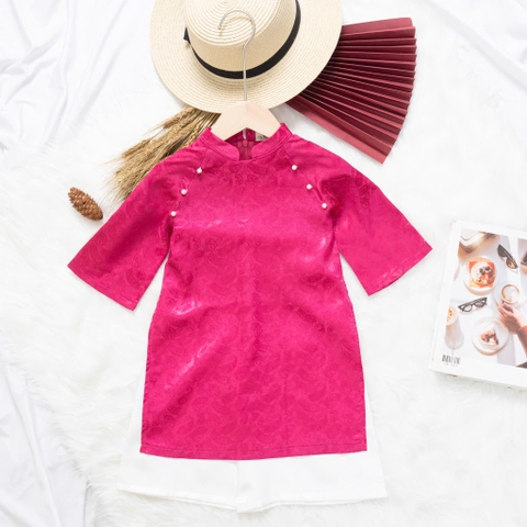 Áo dài trẻ em - AD02 2/12 - BG lụa