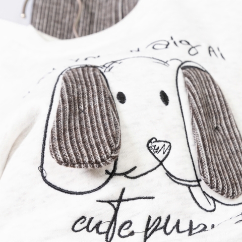 Bộ thời trang trẻ em - F04 2/7 thêu chó