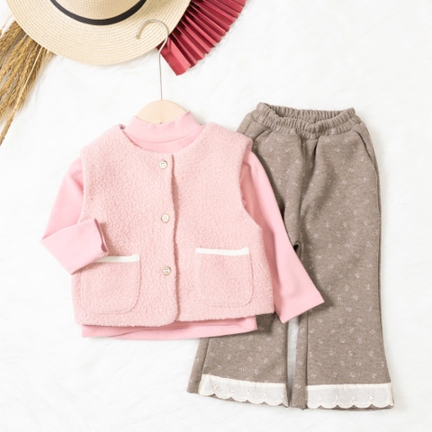 Bộ thời trang trẻ em - F04 2/7 BG áo gile