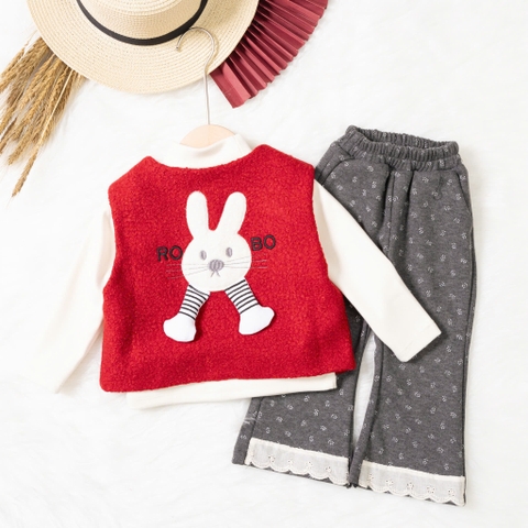 Bộ thời trang trẻ em - F04 2/7 BG áo gile