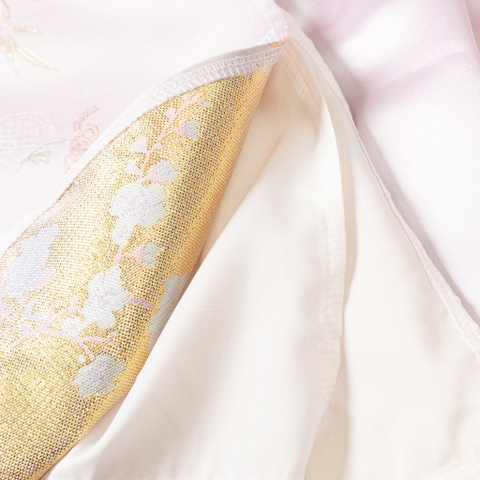 Áo dài trẻ em - AD03 2/10- BG gấm họa tiết