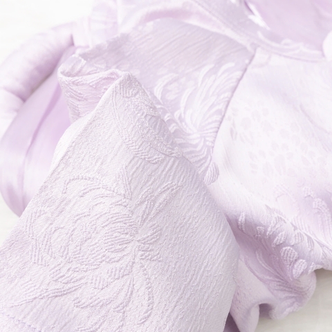 Áo dài trẻ em - AD03 1/7- gấm hoa nổi