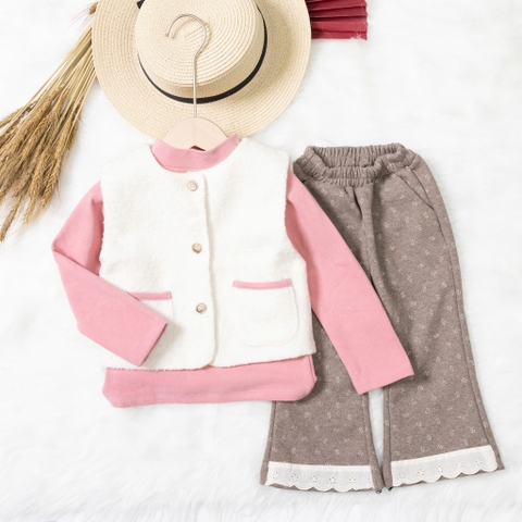 Bộ thời trang trẻ em - F04 2/7 BG áo gile