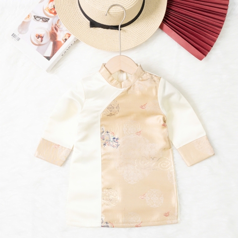 Áo dài trẻ em - AD02 1/7 BT gấm phối