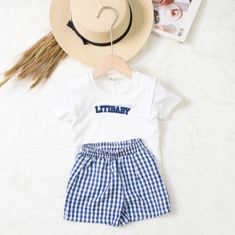 Bộ cotton trẻ em - bé trai B002 1/7 TS02