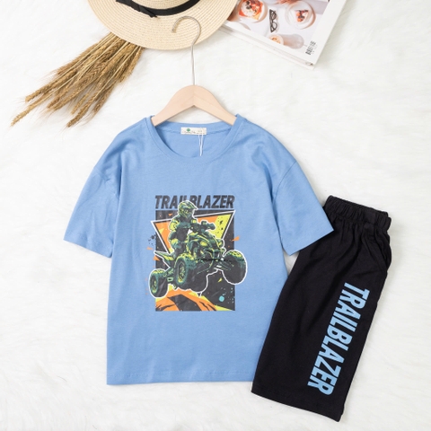 Bộ cotton trẻ em - bé trai B006 8/14
