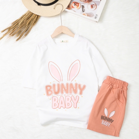 Bộ cotton trẻ em - bé gái G001 8/14-TS10