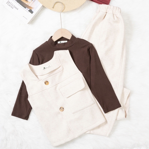 Bộ thời trang trẻ em - F07 8/14 BT nỉ gile