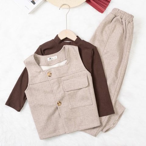 Bộ thời trang trẻ em - F07 8/14 BT nỉ gile