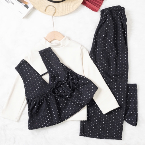 Bộ thời trang trẻ em - F07 8/14 BG chấm bi