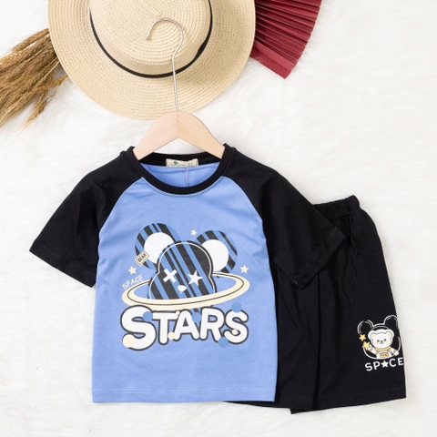 Bộ cotton trẻ em - bé trai B003 2/10-TS12