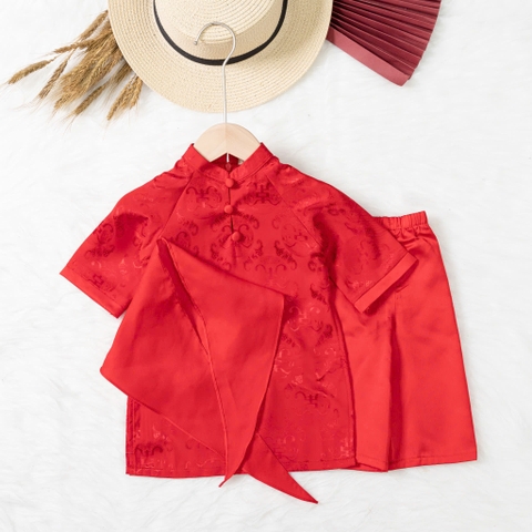 Áo dài trẻ em - AD03 9m/36m lụa