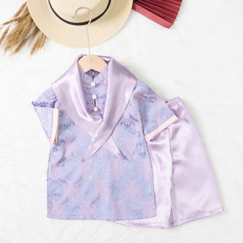 Áo dài trẻ em - AD03 9m/36m lụa