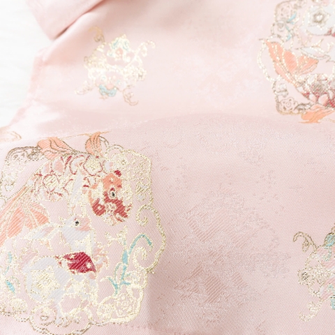 Áo dài trẻ em - AD03 1/7 gấm ánh tơ