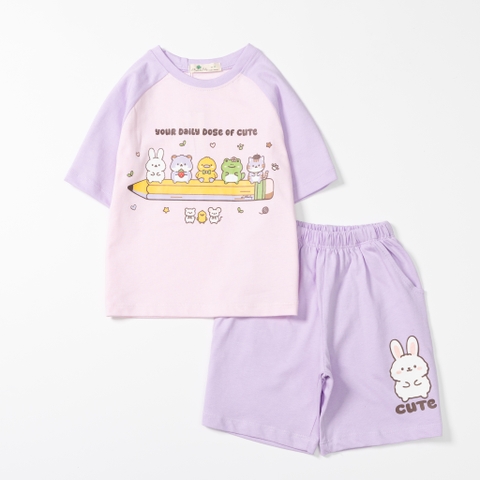 Bộ cotton trẻ em-bé gái G003 2/10