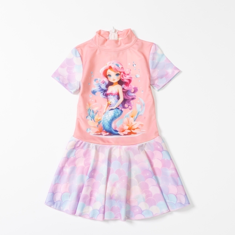 Đồ bơi trẻ em - SW01 2/12-TS22 BG váy liền