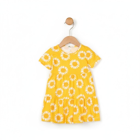 Váy cotton trẻ em - V02 2/10-Cotton họa tiết