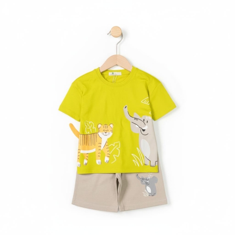 Bộ cotton trẻ em - bé trai B006 size 2/10