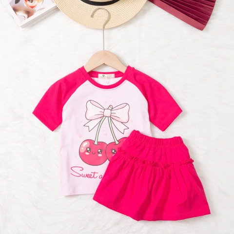 Bộ cotton trẻ em-bé gái G003 2/10