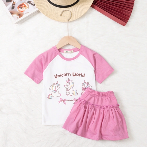 Bộ cotton trẻ em-bé gái G003 2/10