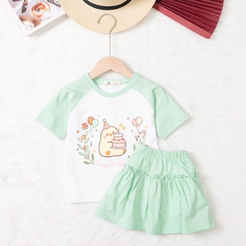Bộ cotton trẻ em-bé gái G003 2/10