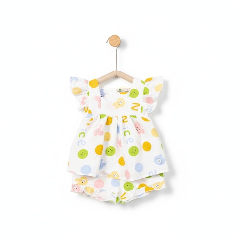 Bộ cotton trẻ em - bé gái G005 2/7