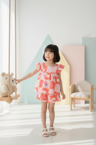 Bộ cotton trẻ em - bé gái G005 2/7