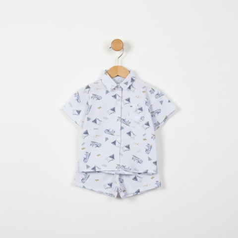 Bộ cotton trẻ em - bé trai B002 size 4/10T