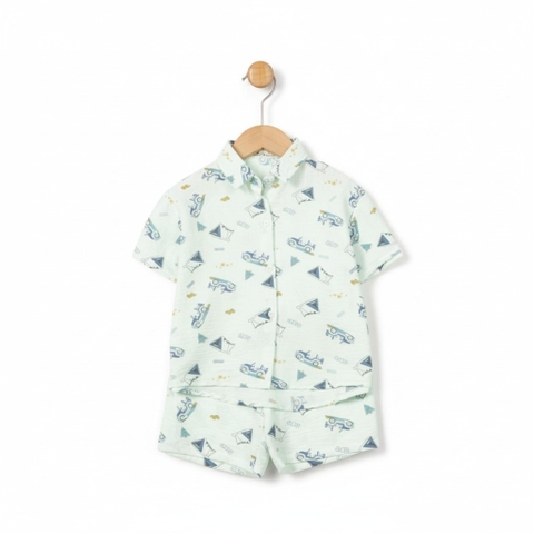 Bộ cotton trẻ em - bé trai B002 4/10