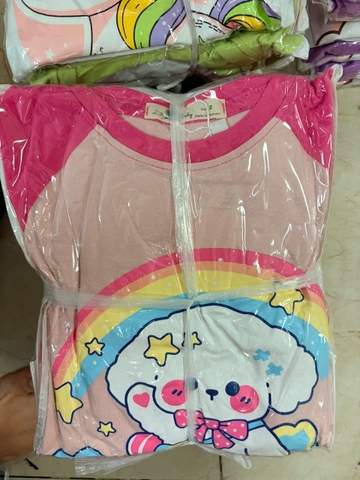 Bộ cotton trẻ em-bé gái G003 2/10