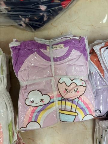 Bộ cotton trẻ em-bé gái G003 2/10