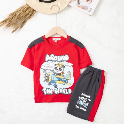 Bộ cotton trẻ em - bé trai B003 2/10-TS12