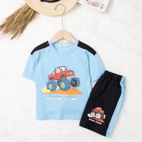 Bộ cotton trẻ em - bé trai B003 2/10-TS12