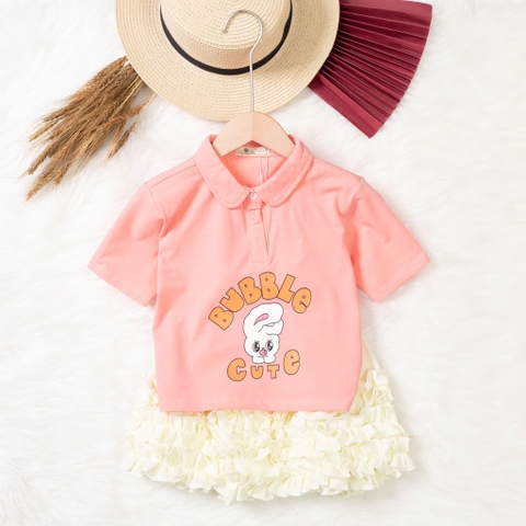 Bộ cotton trẻ em - bé gái G001 4/12-TS05