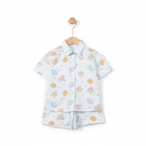 Bộ cotton trẻ em - bé trai B002 size 4/10T