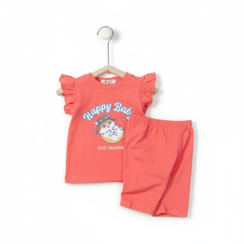 Bộ cotton trẻ em - bé gái G005 1/7 TS25