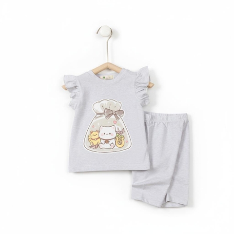 Bộ cotton trẻ em - bé gái G005 1/7 TS25