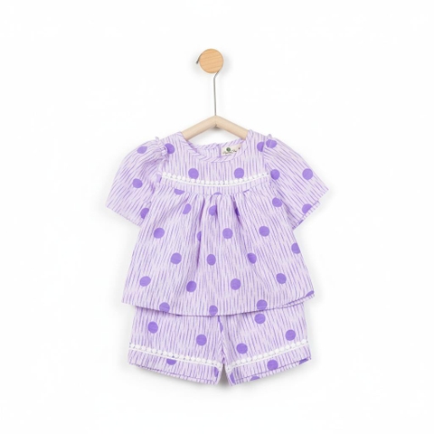 Bộ cotton trẻ em - bé gái G002 2/10