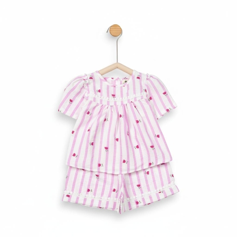 Bộ cotton trẻ em - bé gái G002 2/10