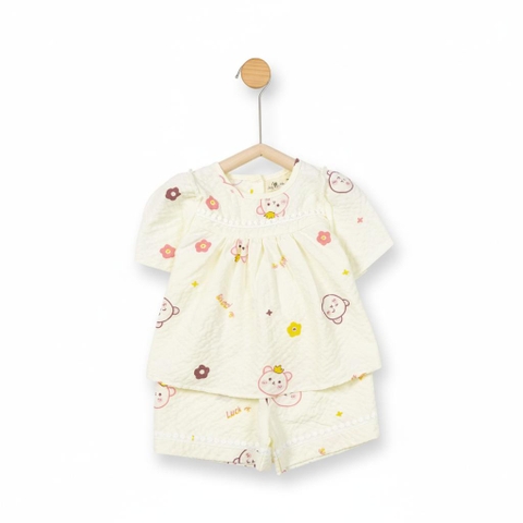 Bộ cotton trẻ em - bé gái G002 2/10